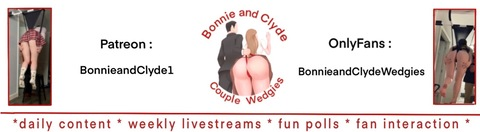 bonnieandclydewedgies onlyfans leaked picture 1